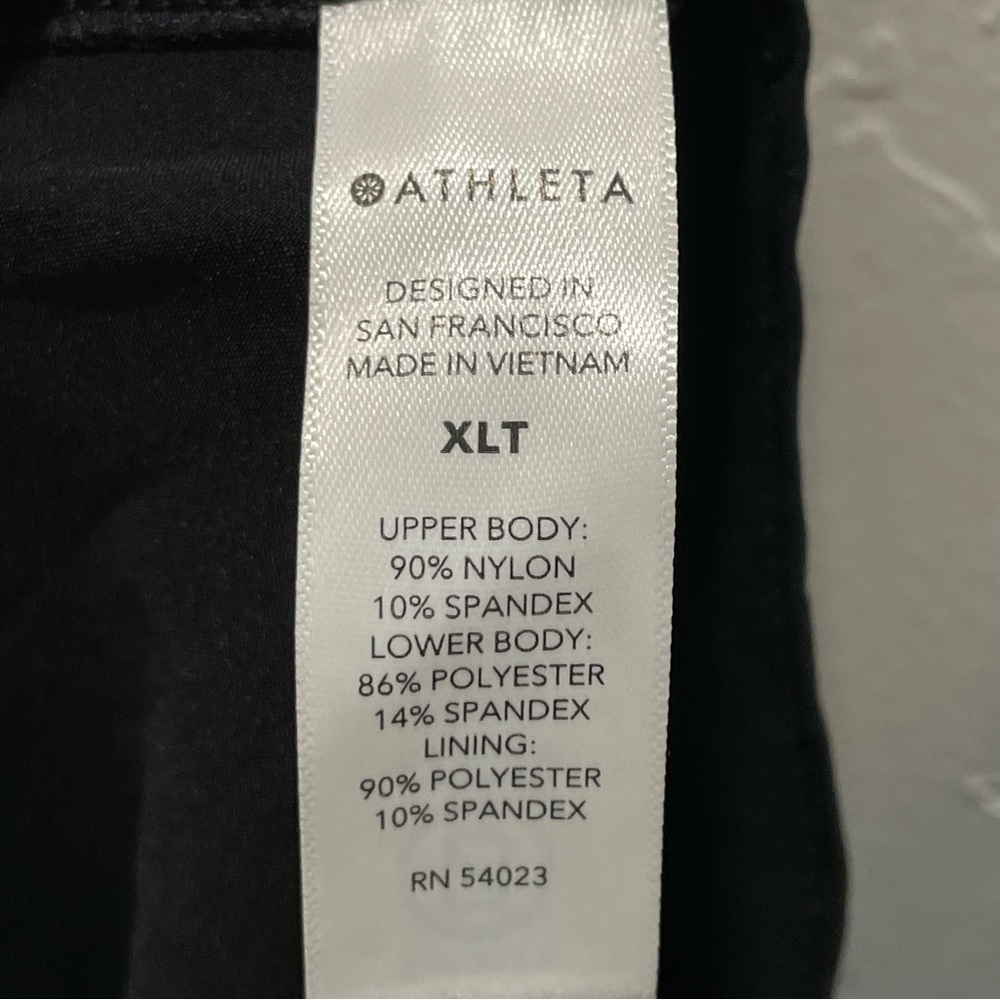 NWT Athleta Winona Midi Support Dress Women's XLT Black Fit & Flare Athletic - Picture 15 of 16